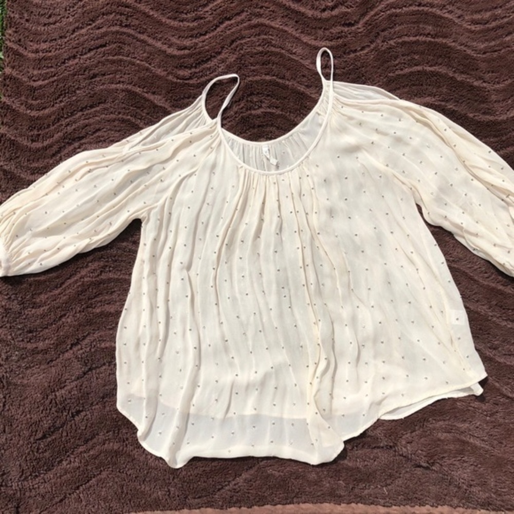 Chiffon blouse with Rhinestones